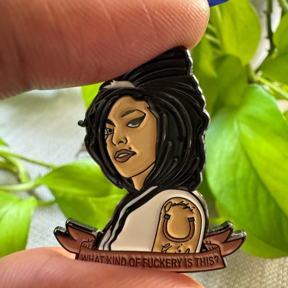 Amy Winehouse enamel pin
